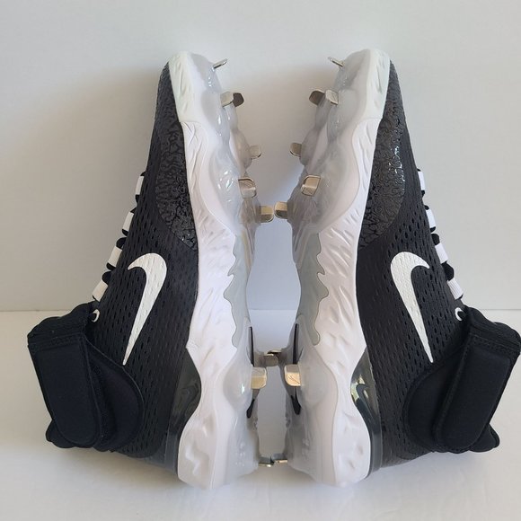 NEW Nike Alpha Huarache Elite 4 Mid Baseball Cleats DJ6520-011 Size 9.5 Black main image 7